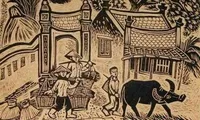 Traditional woodblock paintings showcased in Hanoi