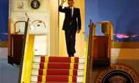 President Obama arrives for three-day visit