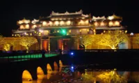 Hue imperial city opens at night