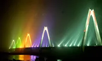 Hanoi turns Nhat Tan Bridge into art with new lighting