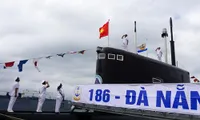 Flag-hoisting ceremony for two new kilo-class submarines