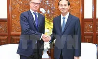 President Tran Dai Quang bids farewell to Austria Ambassador