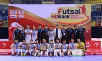 Thai Son Nam club lift National Futsal Cup trophy