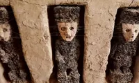 800-year-old wooden statues unearthed in Peru