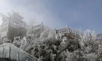 Frost seen in mountainous areas