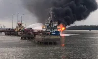 Aftermath of Hai Phong ship fire
