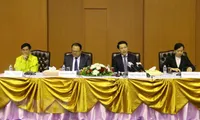 Laos holds press conference post dam collapse