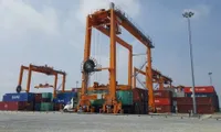 40,000 ton cargo ship visit SP-ITC bay in Ho Chi Minh City