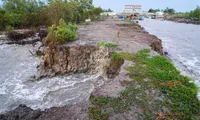 Coastal erosion in the Mekong river delta