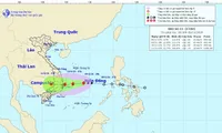 Tropical depression grows into storm Etau