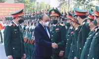 President visits Political Officers College