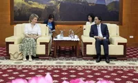 Lao Cai leader welcomes visiting Honorary President of UNICEF Belgium