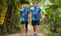 Two expats complete 2,000-km walk to raise funds for Vietnamese underprivileged children