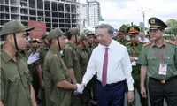 President attends debut of grassroots security and order protection force in HCM City