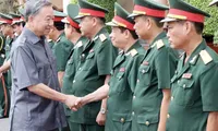 State President visits Engineering Brigade 25 in Vinh Long