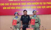 Two more Vietnamese military officers to join UN peacekeeping forces