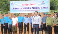 Reconstruction begins on landslide-hit Kho Vang Village