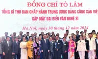 Party leader affirms due attention to artists, writers