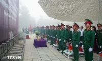 Tay Ninh holds memorial ceremony for martyrs repatriated from Cambodia