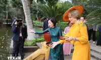 Vietnam’s First Lady, Belgium’s Queen visit President Ho Chi Minh Memorial Site