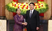 Vietnamese President hosts Cambodian People's Party official