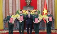 Senior military, public security officers promoted to higher ranks