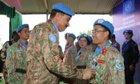 Viet Nam’s Engineering Unit Rotation 3 receives United Nations Medal for Peacekeeping Operations