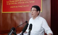 State President attends Party cell's thematic meeting in Quang Ninh