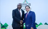 PM meets with Southern African President at expanded BRICS Summit