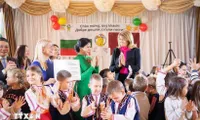 Party leader’s spouse visits Bulgaria’s Zvanche Kindergarten No. 2