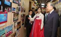 Party chief visits DPRK kindergarten, attends WPK's anniversary show
