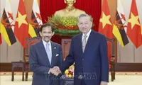 Party leader hosts Sultan of Brunei