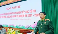 General Phan Van Giang meets voters in Thai Nguyen province