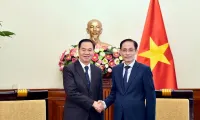 Foreign Minister meets with Lao education-sports minister