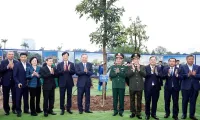Party leader attends launch of tree planting festival in Ha Noi