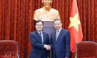 Party General Secretary, State President receives outgoing Korean Ambassador
