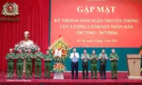 Top leader asks for building stronger, more modern people's police force
