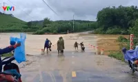 Heavy rain floods residential areas