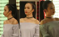 Ái Phương đẹp mọi góc nhìn trên trường quay Muôn màu Showbiz