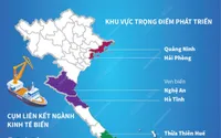 [INFOGRAPHIC] Việt Nam phấn đấu hình thành 7 cụm liên kết ngành kinh tế biển đến năm 2030