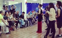Cận cảnh buổi tập của top 12 Sao Mai Điểm hẹn 2014 Cận cảnh buổi tập của top 12 Sao Mai Điểm hẹn 2014