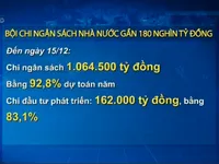 Ngân sách Nhà nước đang bội chi gần 180.000 tỷ đồng