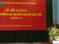 Bế giảng lớp bồi dưỡng dự nguồn cán bộ cao cấp khóa V