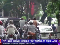 TP.HCM: Xích lô “dù” trấn lột du khách