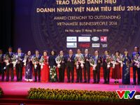 Vinh danh 100 doanh nhân Việt Nam tiêu biểu 2016