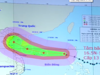 Bão số 7 cách quần đảo Hoàng Sa 320km, sức gió mạnh nhất cấp 13