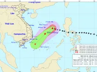 Bão số 10 cách quần đảo Hoàng Sa khoảng 460km