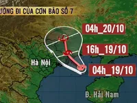 Chiều nay (19/10), bão số 7 đổ bộ Quảng Ninh