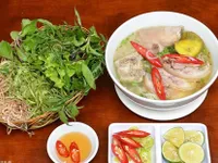 Bún bung hoa chuối - món ăn đậm chất quê Thái Bình