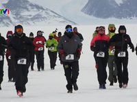 Sôi động cuộc thi chạy Marathon ở châu Nam Cực